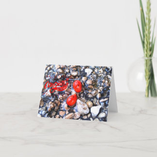 Félicitations Red Seeds Carte de voeux vierge uniq