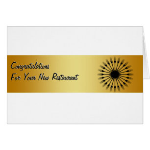 Félicitations Restaurant Nouveau Carte de visite