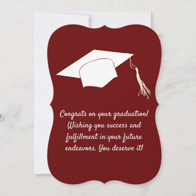 Félicitations sur votre carte de diplôme (Devant)
