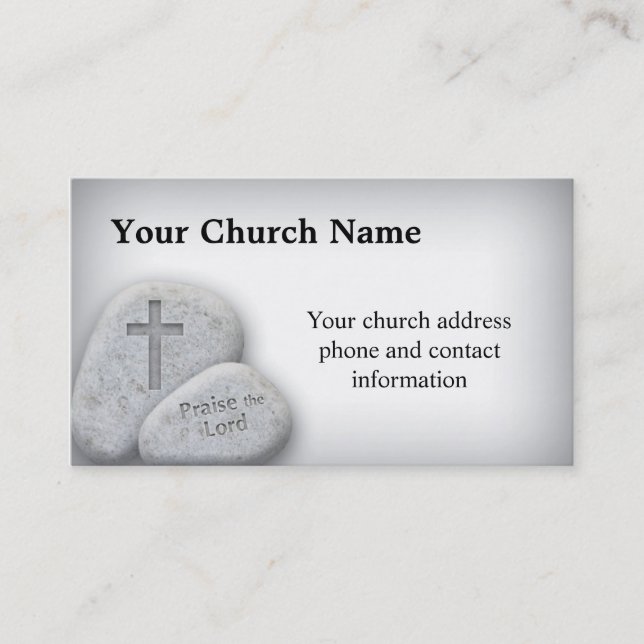 Félicitez le carte de visite de seigneur Christian (Devant)
