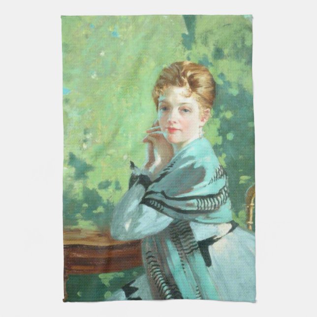 Felicity (von George Henry) Geschirrtuch (Vertikal)