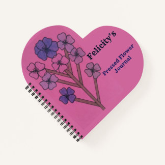 Felicitys gepresstes Blumenjournal Notizbuch