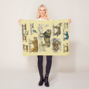Feline Animals Fleecedecke