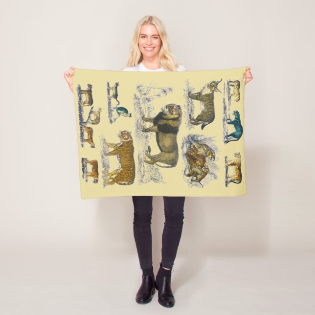 Feline Animals Fleecedecke (Beispiel)