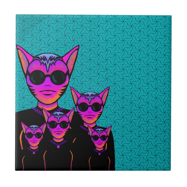 Feline character fliese (Vorderseite)