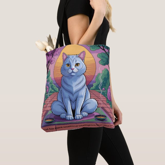 Feline Erleuchtung Tasche (Von Nahem)