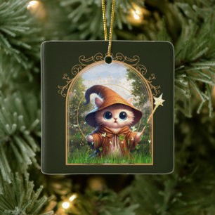 Feline Fantasy Adventure Keramikornament