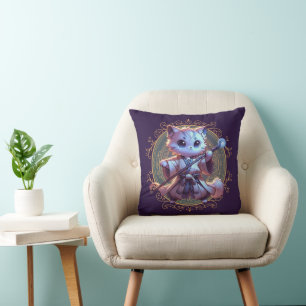 Feline Fantasy Adventure Kissen