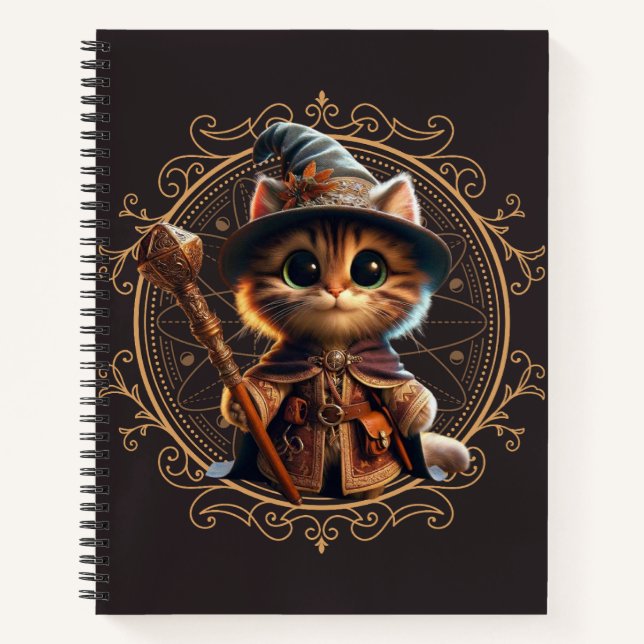 Feline Fantasy Adventure Notizbuch (Vorderseite)