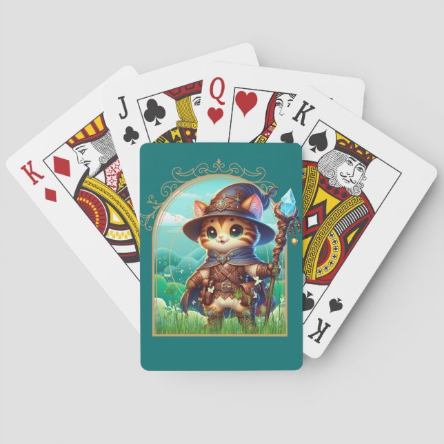 Feline Fantasy Adventure Spielkarten (Rückseite)