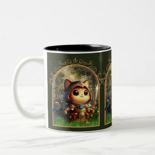 Feline Fantasy Adventure Zweifarbige Tasse
