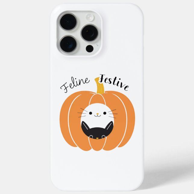 Feline Festive Pumpkin Cats Phone Case (Rückseite)