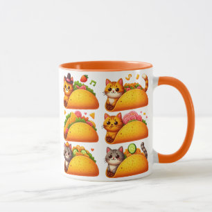 Feline Fiesta in einem Taco Tasse