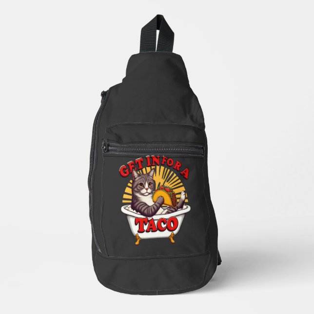 Feline Fiesta in einer Tube Crossbody Bag (Vorderseite)