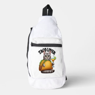 Feline Fiesta: Taco Cat Crossbody Bag