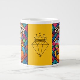 Feline Fine Diamond Artists Jumbo-Tasse