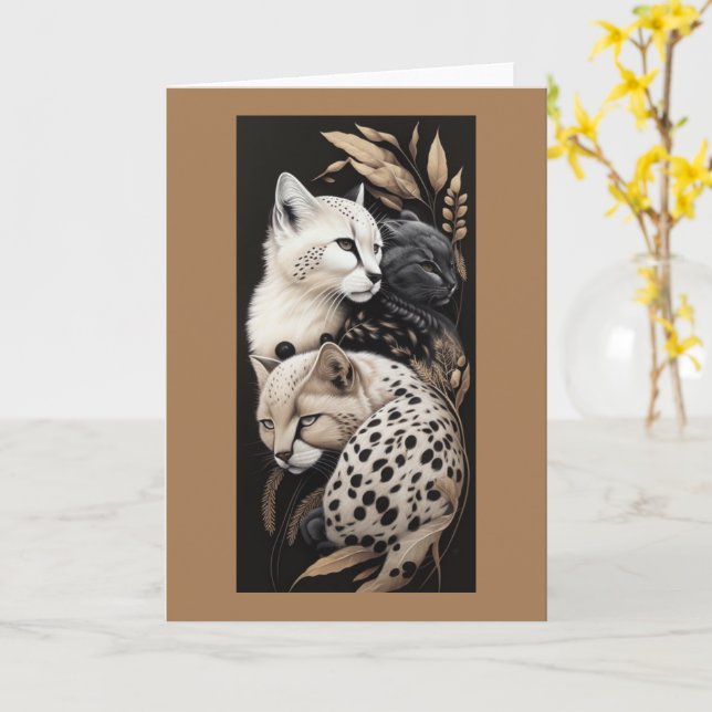 FELINE FINESSE #1 KARTE (Gelbe Blume)