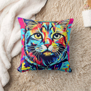 Feline Finesse: Beste katalanische Malerei Kissen