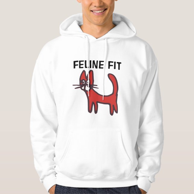 FELINE FIT CAT LOVER WORKOUT-T - Shirt (Vorderseite)