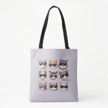 Feline Frenzy-Cat Thema Lässige Tasche