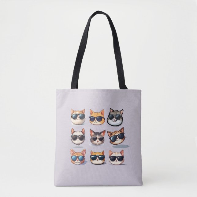 Feline Frenzy-Cat Thema Lässige Tasche (Vorderseite)