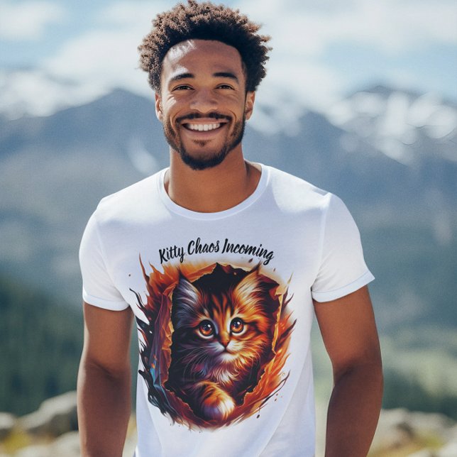 Feline Frenzy: Kitty Chaos Incoming! T-Shirt (Von Creator hochgeladen)
