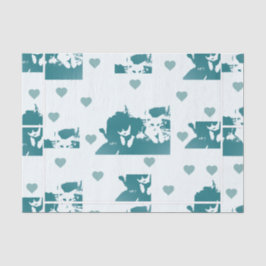 Feline Friends. Adorable Kitten Duo. Seidenpapier