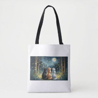 Feline Friends und der Mondlicht Tasche