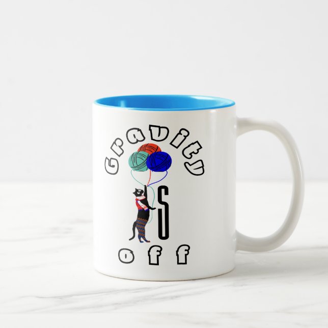 Feline Fun Zweifarbige Tasse (Rechts)