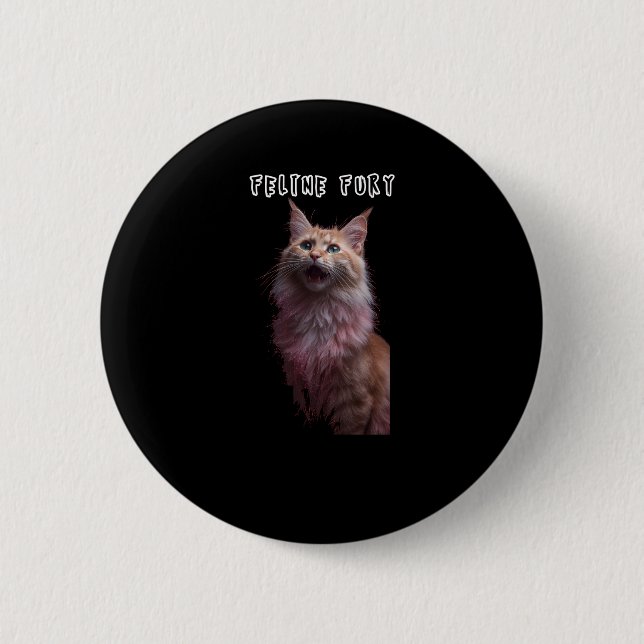 Feline Fury Button (Vorderseite)