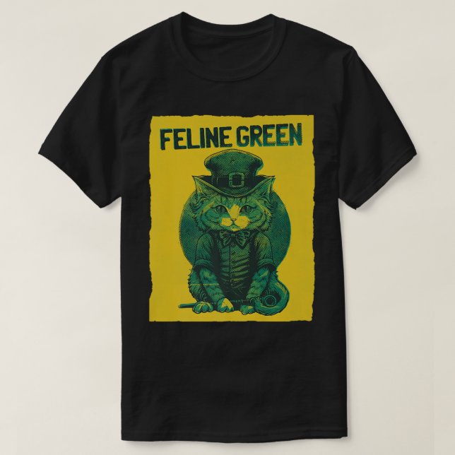 Feline Green St T-Shirt (Design vorne)