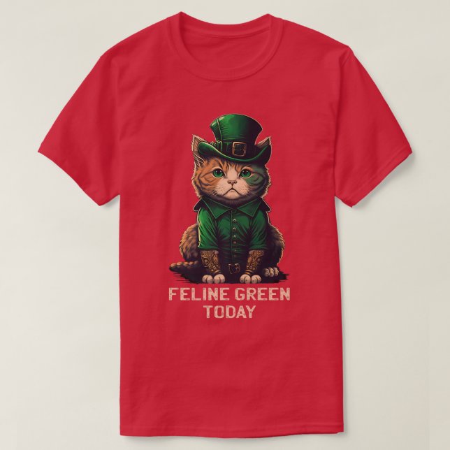 Feline Green Today St T-Shirt (Design vorne)