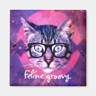Feline Groovy Cat Magnet