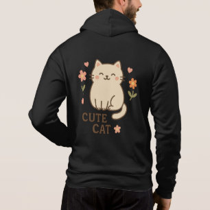 Feline in Bloom Hoodie