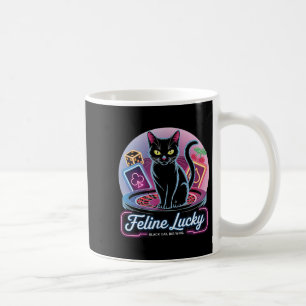 Feline Lucky Gambling Casino Cat Game Player & Kaffeetasse