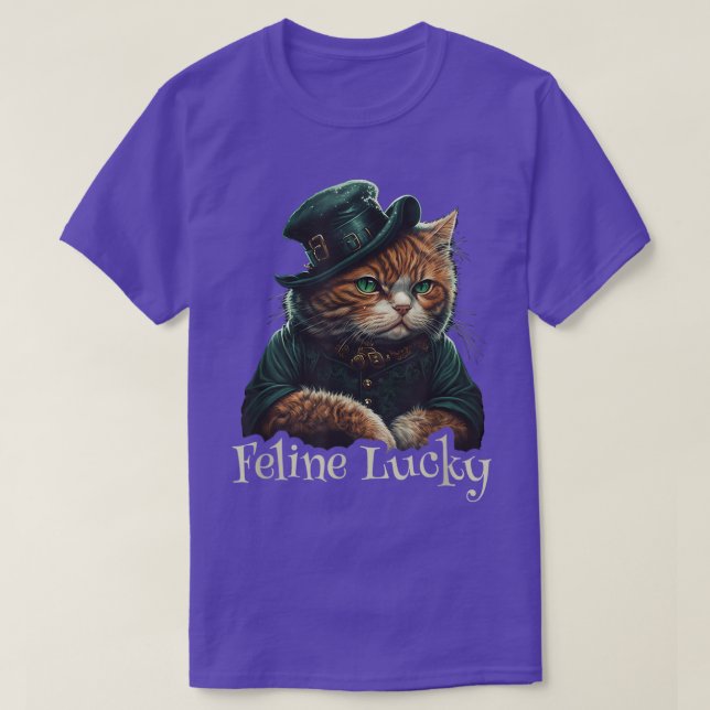 Feline Lucky St T-Shirt (Design vorne)