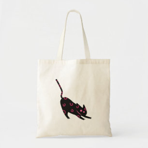 Feline Lucky Tote Ästhetische schwarze Katzen-Ta Tragetasche