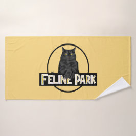 Feline Park Badehandtuch