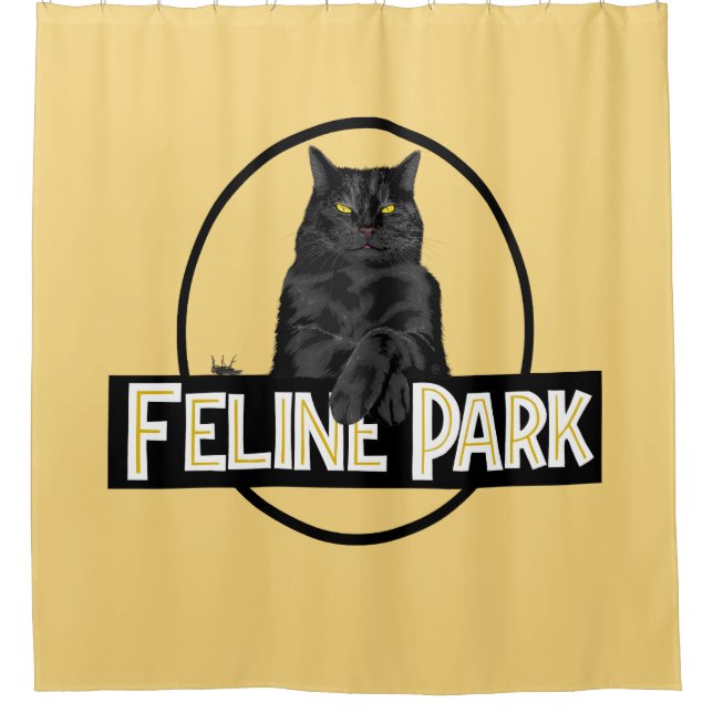 Feline Park Duschvorhang (Vorderseite)