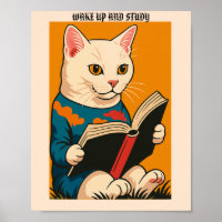 Feline Reading mit einem Buch - Weck auf und studi
