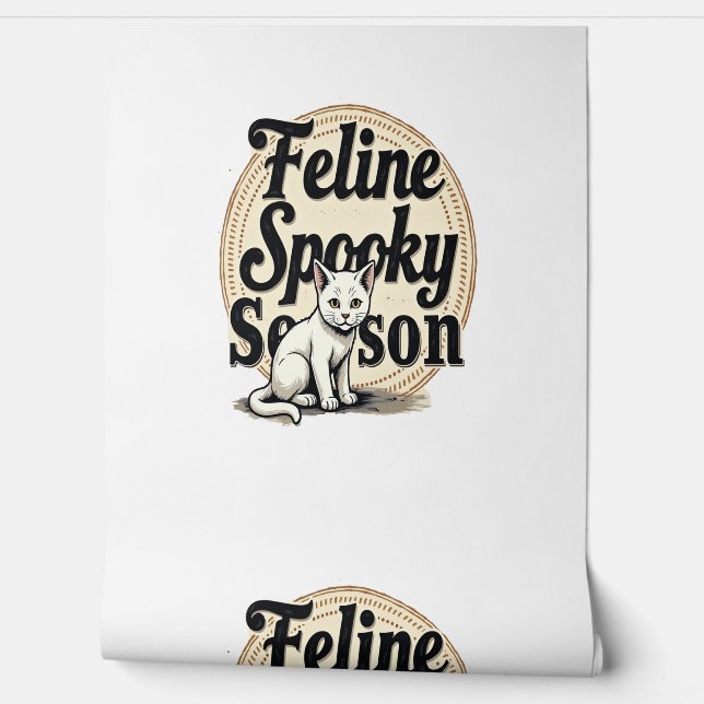 Feline Spooky Season Cat Tapete (Abrollen)