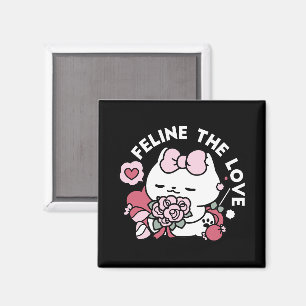 Feline the Liebe - Niedliches Katzen-Design von Va Magnet