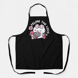 Feline the Liebe - Niedliches Katzen-Design von Va Schürze