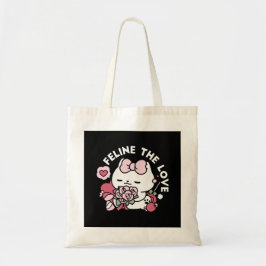Feline the Liebe - Niedliches Katzen-Design von Va Tragetasche