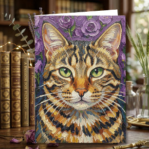 Feline und Floral   Alles Gute zum Geburtstag Karte