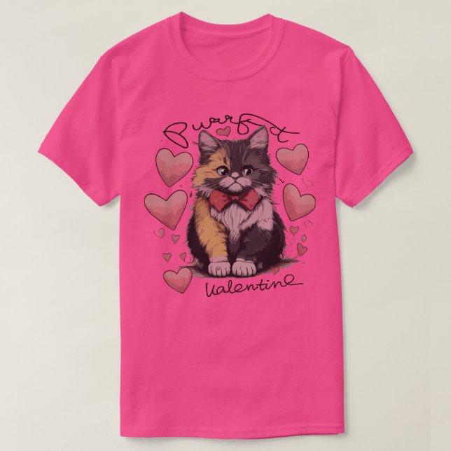 Feline Valentines Day TShirt (Design devant)