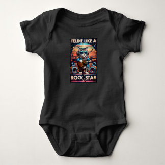 Feline wie ein Rock Star Baby Strampler