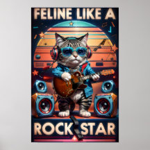 Feline wie ein Rock Star