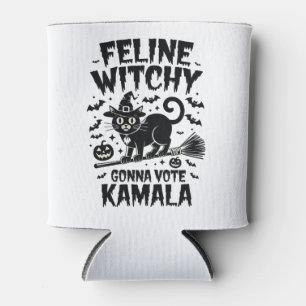 Feline Witchy Gonna Vote Kamala Halloween Dosenkühler