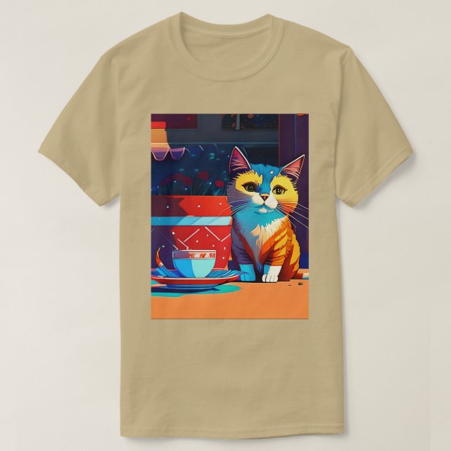 FelineGeschürte Art 14 T-Shirt (Design vorne)